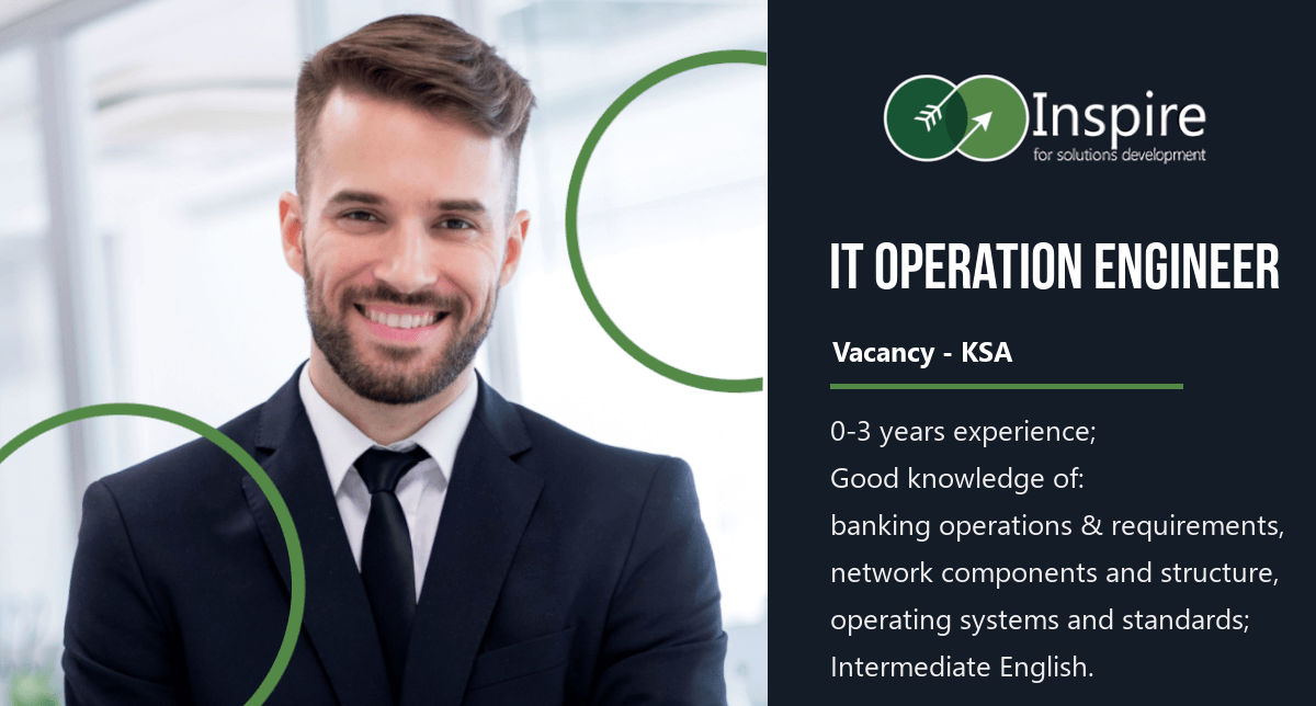 IT Operation Engineer Vacancy in KSA